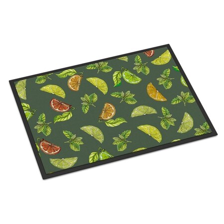 Carolines Treasures Lemons Limes and Orange Indoor or Outdoor Mat, 18 x 27 in. BB5207MAT